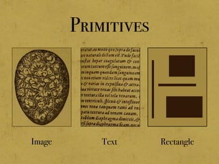 Primitives
Image Rectangle
Text
 