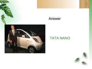 Answer TATA NANO 