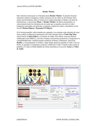 AutoríA Dvd Con Dvdlab Pro