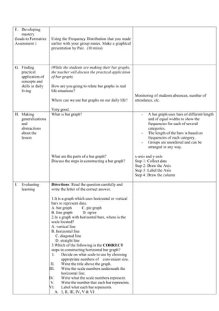 Detailed Lesson Plan on Graphs Grade 7 Math | DOCX
