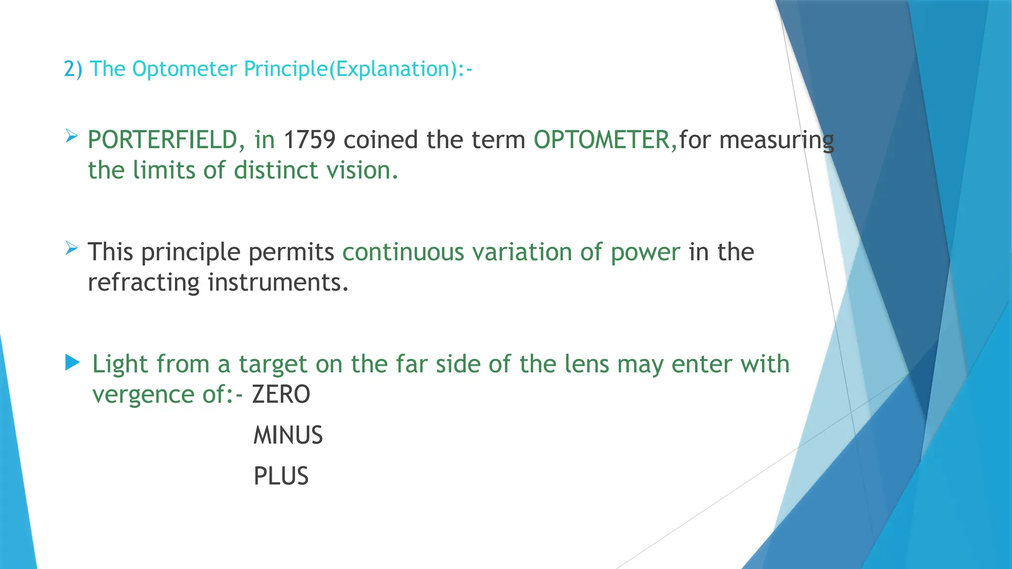 AUTOREFRACTOMETER Optics & various types.pptx