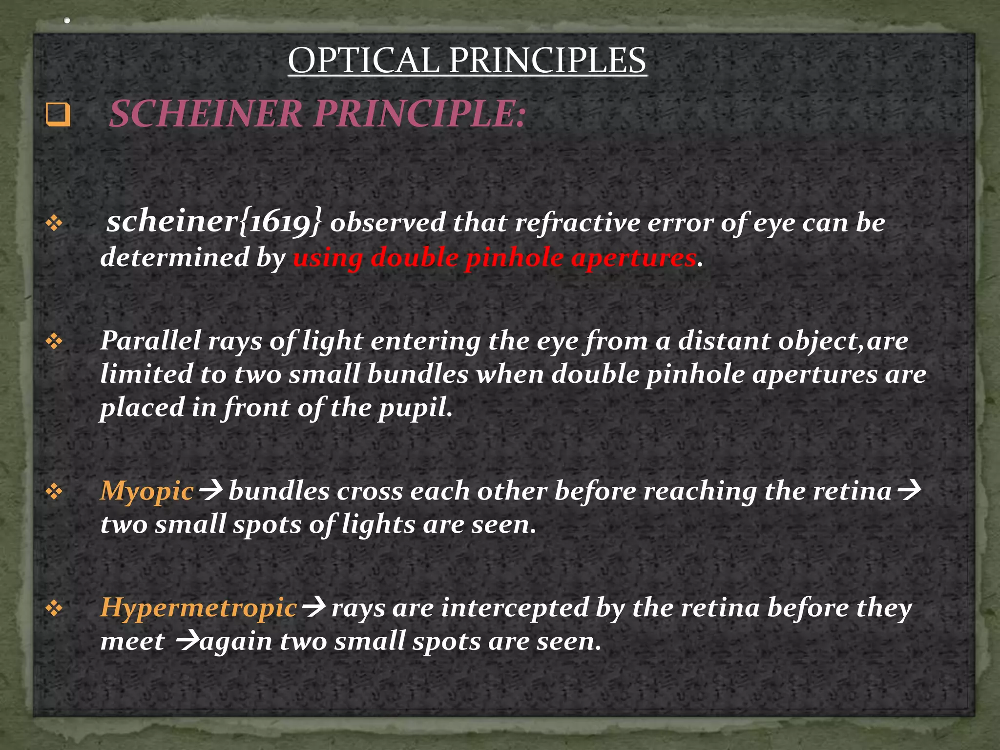 Autorefractometry: principle and procedure. | PPTX