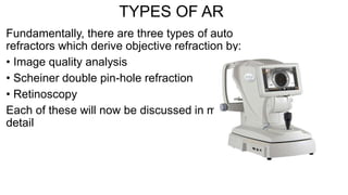 AUTOMATED REFRACTOR -By Yasmeen Optometrist | PDF