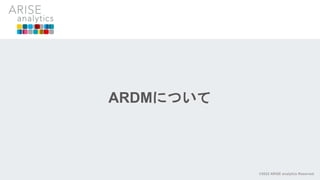 ARDMについて
©2022 ARISE analytics Reserved
 