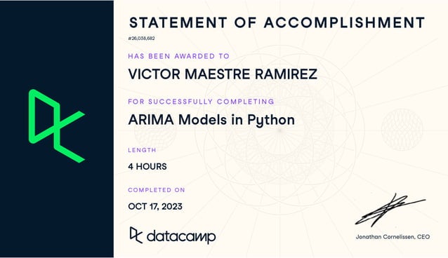 Autoregressive Integrated Moving Average (ARIMA) Models in Python | PPT