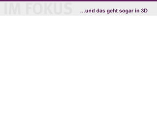 Seite 29
28.04.2015
…und das geht sogar in 3D
 