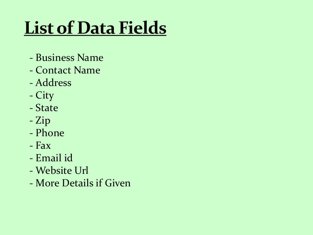 Auto Repair and Auto Insurance Data List