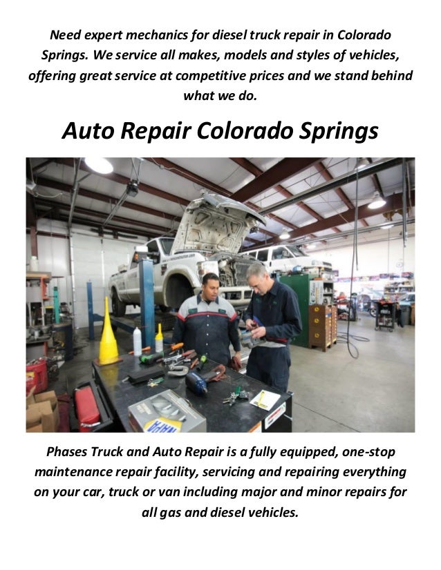 Phases Truck and Auto Repair In Colorado Springs