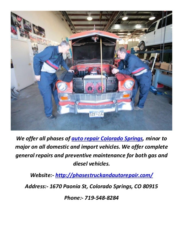 Phases Truck and Auto Repair In Colorado Springs