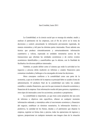 Auto repuestos m.a.c c.a caso trabajo contable