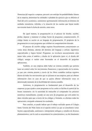 Auto repuestos m.a.c c.a caso trabajo contable