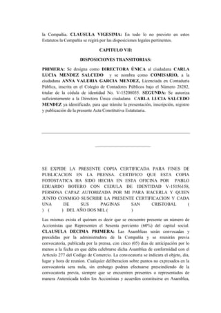 Auto repuestos m.a.c c.a caso trabajo contable