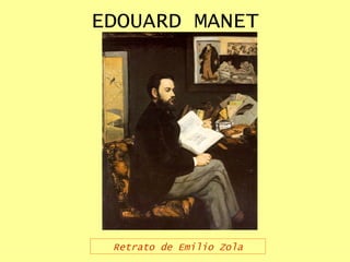 EDOUARD MANET Retrato de Emilio Zola 