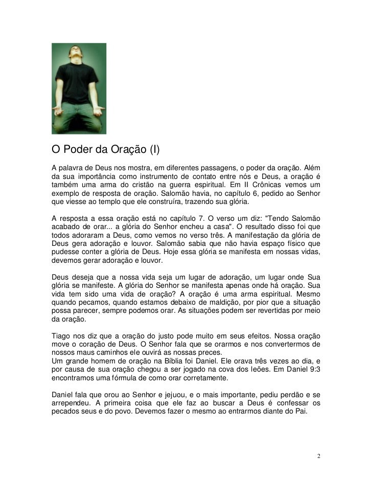 Oração Do Poder Formato Grande