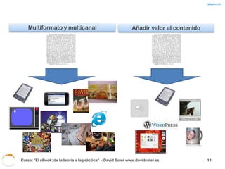 Hablando de añadir valor al contenido




 Curso: “El eBook: de la teoría a la práctica” - David Soler www.davidsoler.es   volver   12
 