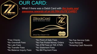 OUR CARD:
What if there was a Debit Card with the looks and
awesome rewards of an ULTRA ELITE CARD?
*Free Checks
*No Overd...