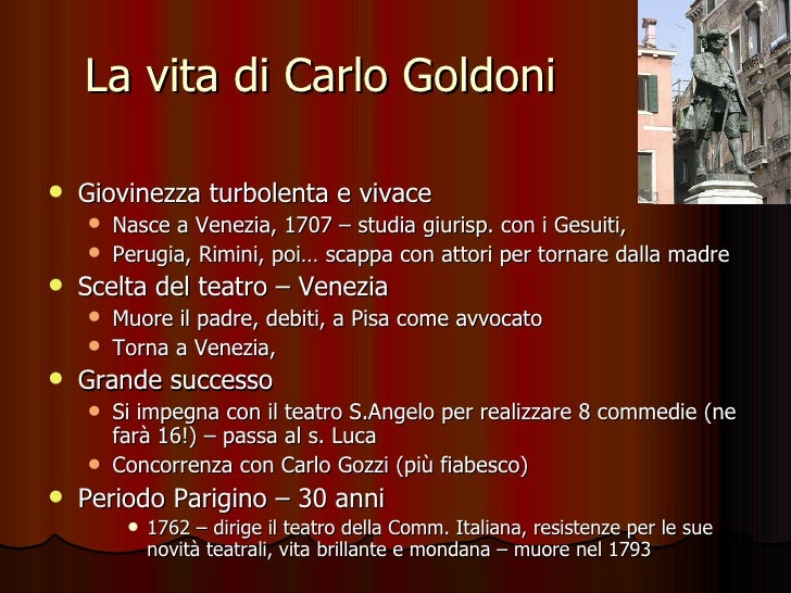 In Cosa Consiste La Riforma Del Teatro Di Goldoni