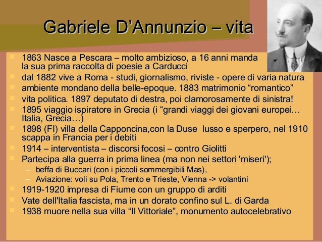 Autori del 1800 Decadentismo, Carducci, Pascoli, D'Annunzio, Wilde