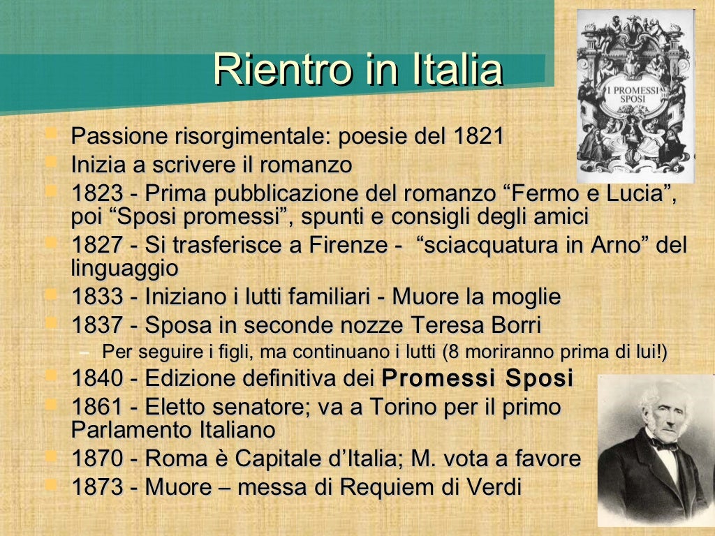 Manzoni La Vita E Le Opere Alessandro Manzoni, vita e opere