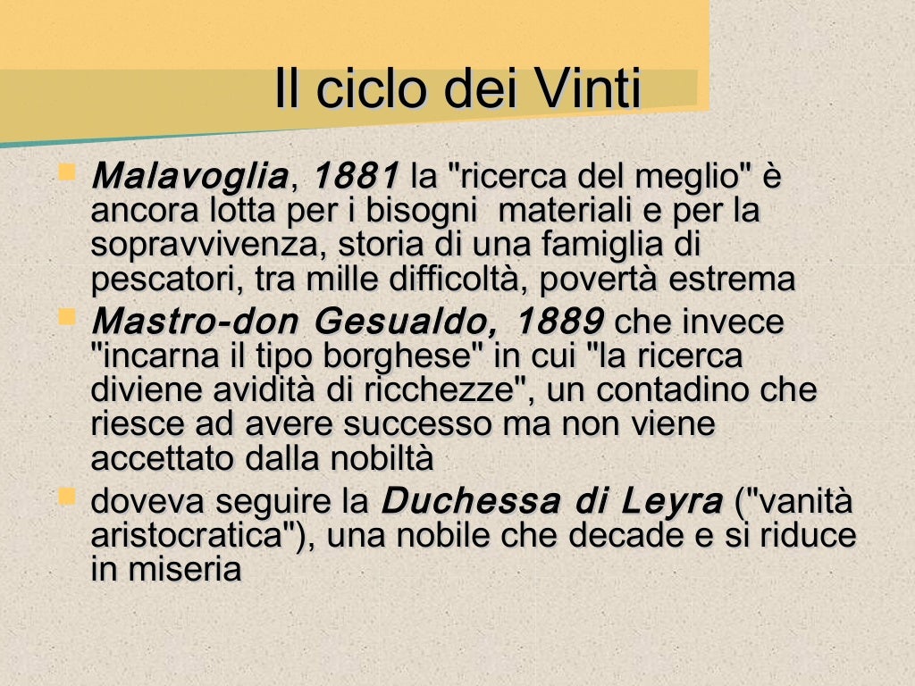 Giovanni Verga Vita E Opere Sintesi Pdf