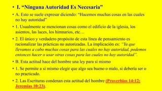 Actitudes Equivocadas Hacia La Autoridad | PPTX