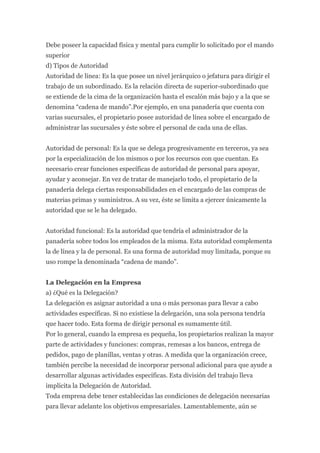 Autoridad en la empresa