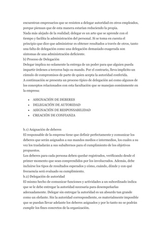 Autoridad en la empresa