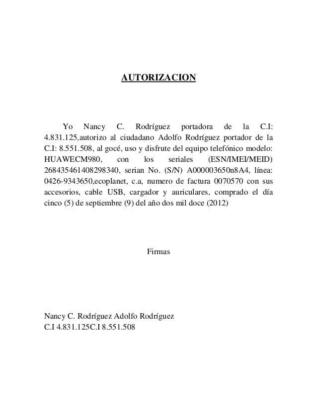 Autorizacion
