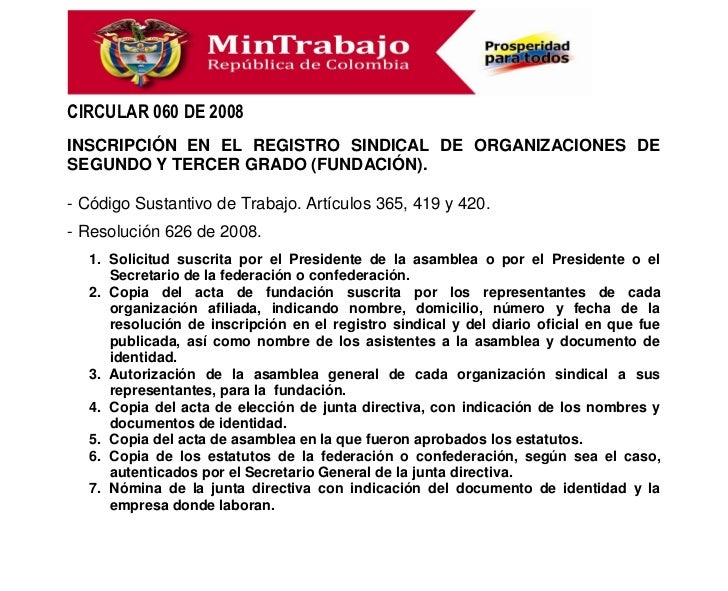Autorizaciones varias del ministerio del trabajo