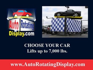 Auto rotating display - 360 car spinner lifts and turntables for ...