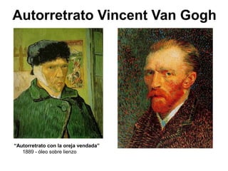 Autorretrato Vincent Van Gogh
“Autorretrato con la oreja vendada”
1889 - óleo sobre lienzo
 
