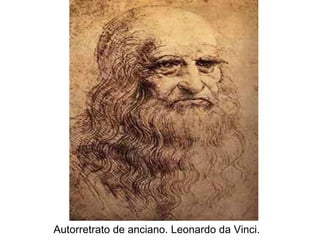 Autorretrato de anciano. Leonardo da Vinci. 