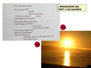 L’IRRADIADOR DELL’IRRADIADOR DEL
PORT I LES GAVINESPORT I LES GAVINES
 