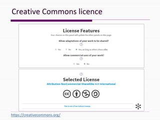 CreativeCommonslicence
https://creativecommons.org/
 