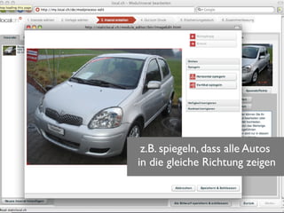 Autos in Zeitung publizieren