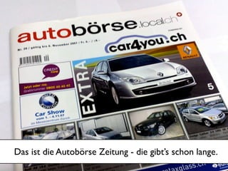 Autos in Zeitung publizieren