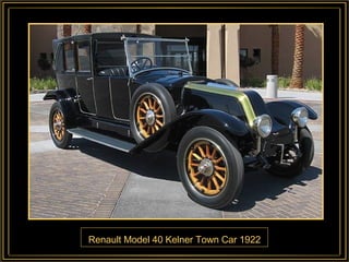 Renault Model 40 Kelner Town Car 1922 