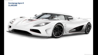 Koenigsegg Agera R
$1,600,000
 