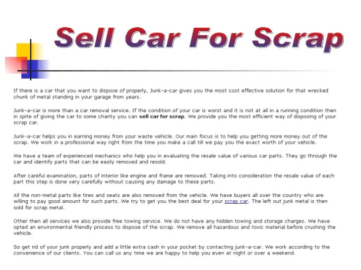 Best Place To Sell A Salvage Car Best Place To Sell A Salvage Car