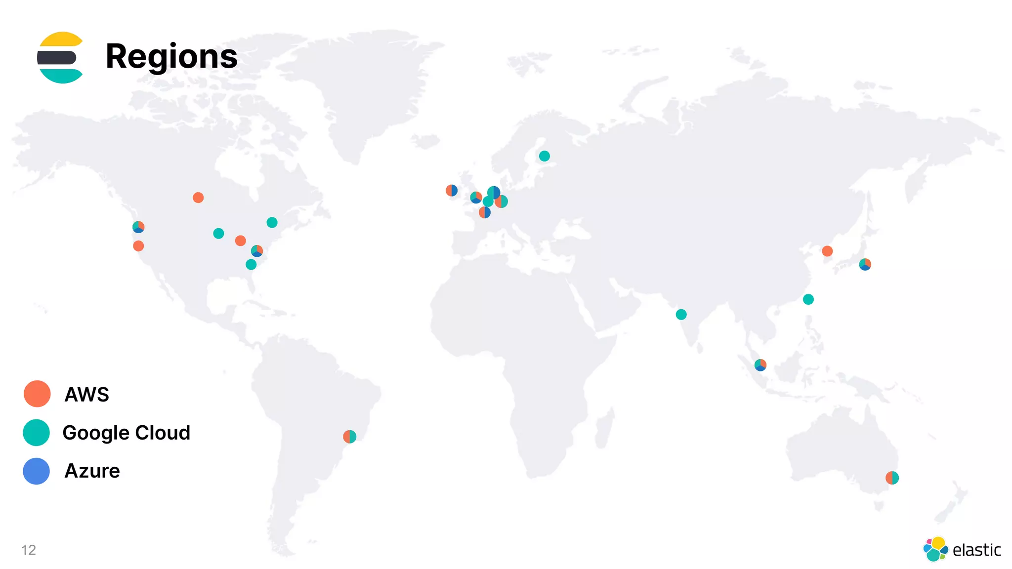 12
AWS
Google Cloud
Azure
Regions
 
