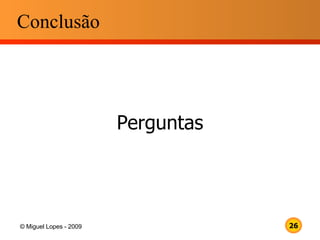 Conclusão Perguntas 