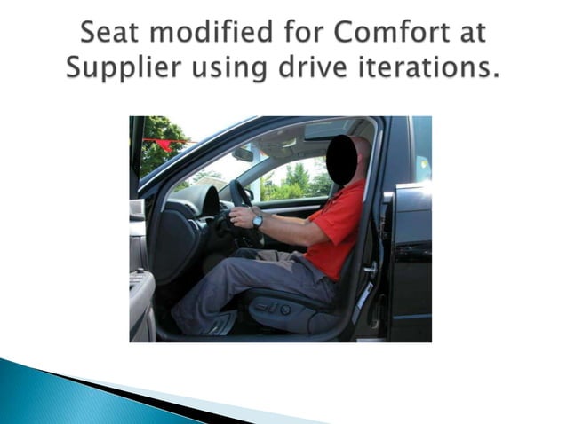 Auto seat design and sitting comfort | PPTX | Auto Type | Automotive