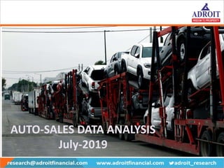 AUTO-SALES DATA ANALYSIS
July-2019
 