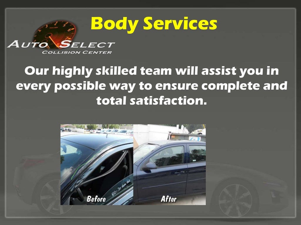 Auto Select Collision in Jonesboro offered three services for your