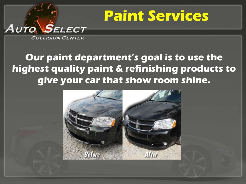Auto Select Collision in Jonesboro offered three services for your
