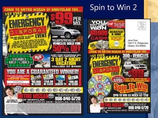 Spin to Win 2
Jane Doe
18417 S. Ridgeview
Olathe, KS 66062
 