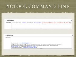 XCTOOL COMMAND LINE
 