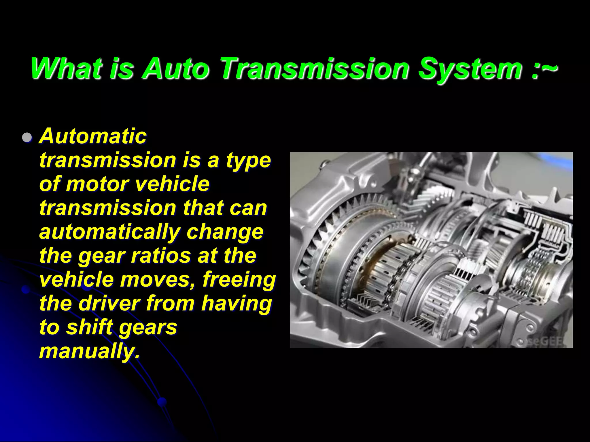 Auto transmission system | PPT