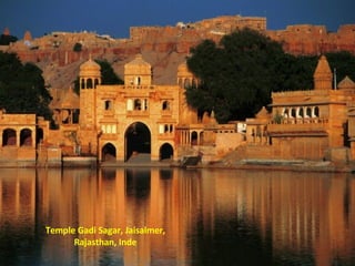 Temple Gadi Sagar, Jaisalmer, Rajasthan, Inde 