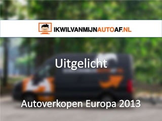Autoverkopen Europa 2013